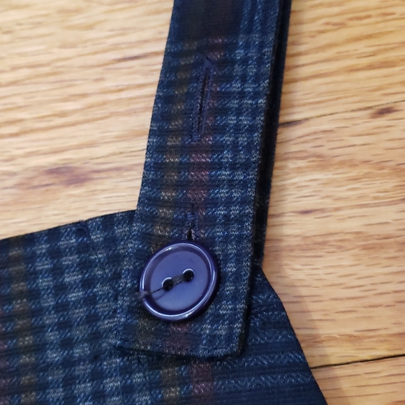 Sky & Sparrow - Overall Pinafore Plaid Dress M - Picture 7 of 9